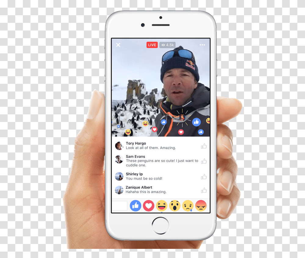 Thumb Image Facebook Live Video, Phone, Electronics, Mobile Phone, Cell Phone Transparent Png