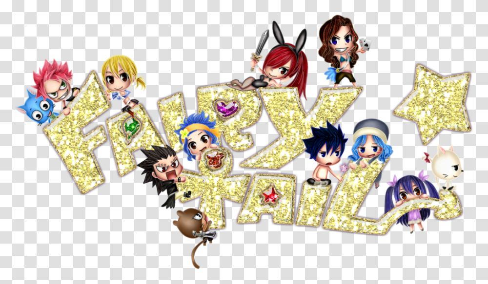 Thumb Image Fairy Tail Chibi, Crowd, Parade, Doll, Toy Transparent Png