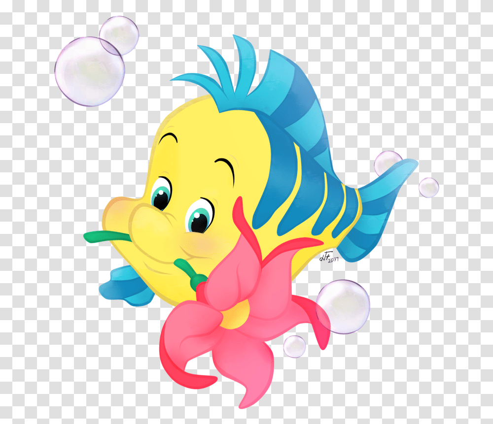 Thumb Image Flounder Little Mermaid, Toy, Bubble Transparent Png