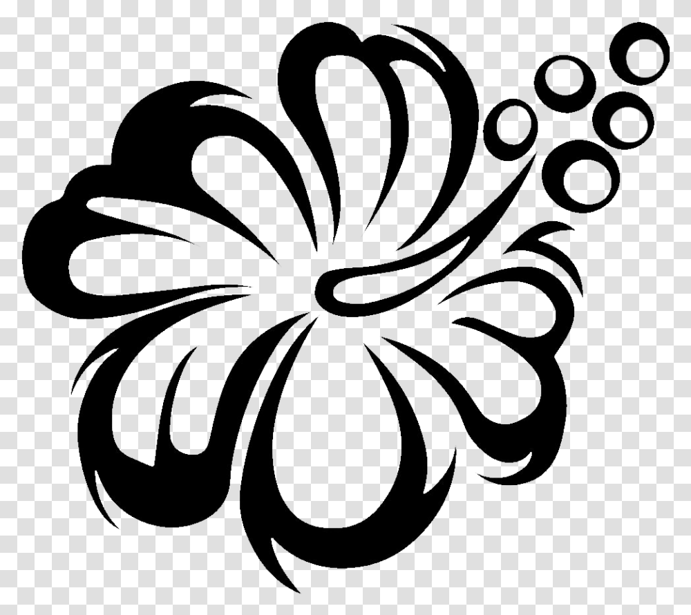 Thumb Image Flower Cliaprt Black And White, Pattern, Floral Design Transparent Png