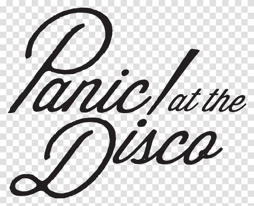 Thumb Image Font Panic At The Disco, Letter, Calligraphy, Handwriting Transparent Png