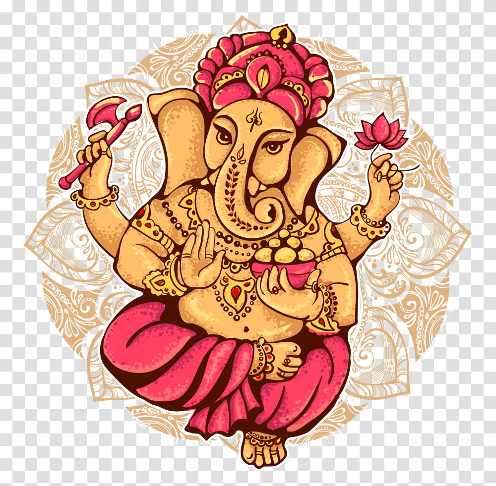 Thumb Image Ganesh Pic In Cartoon, Person, Doodle, Drawing Transparent Png