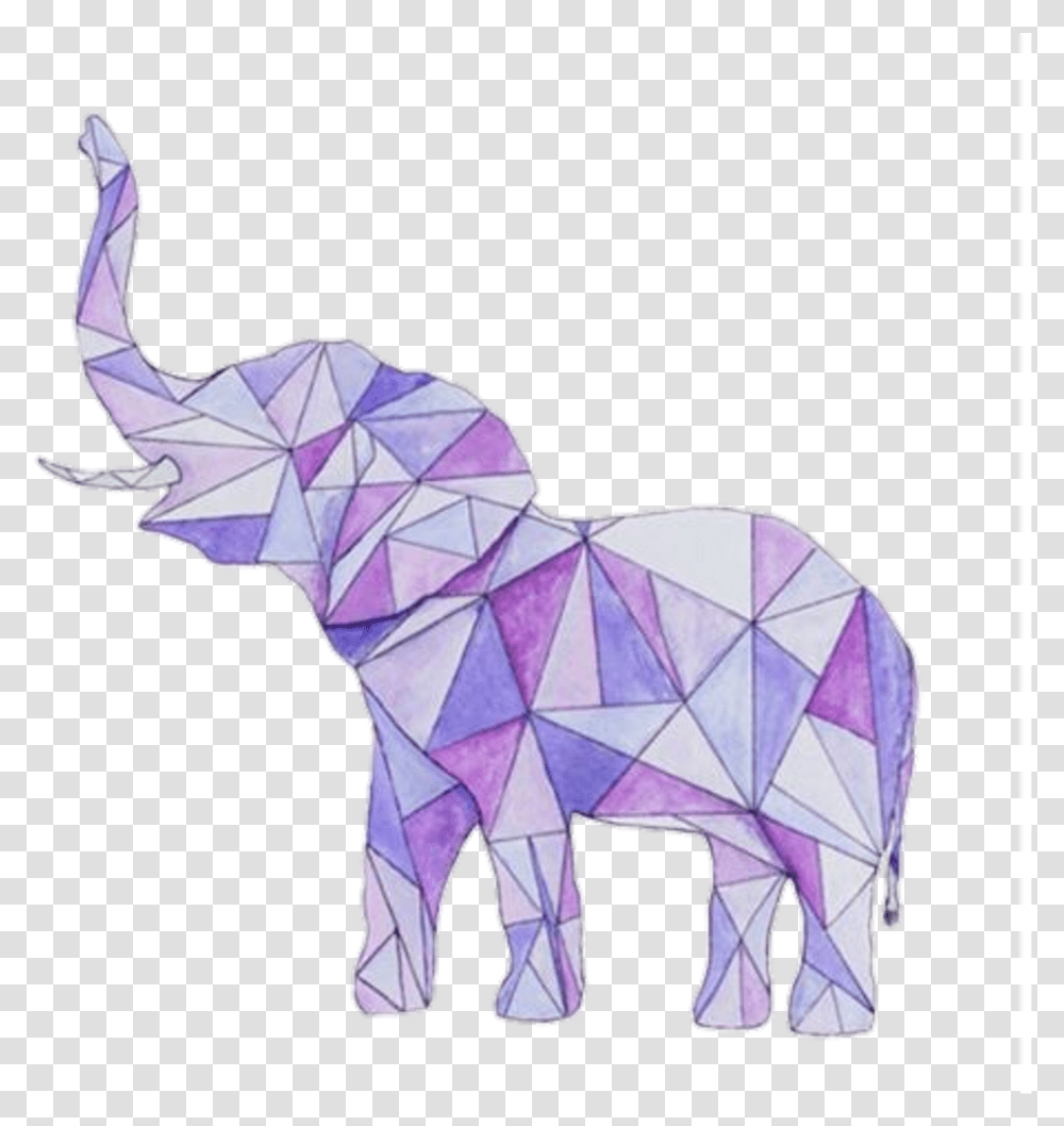 Thumb Image Geometric Elephant, Paper, Origami, Person Transparent Png