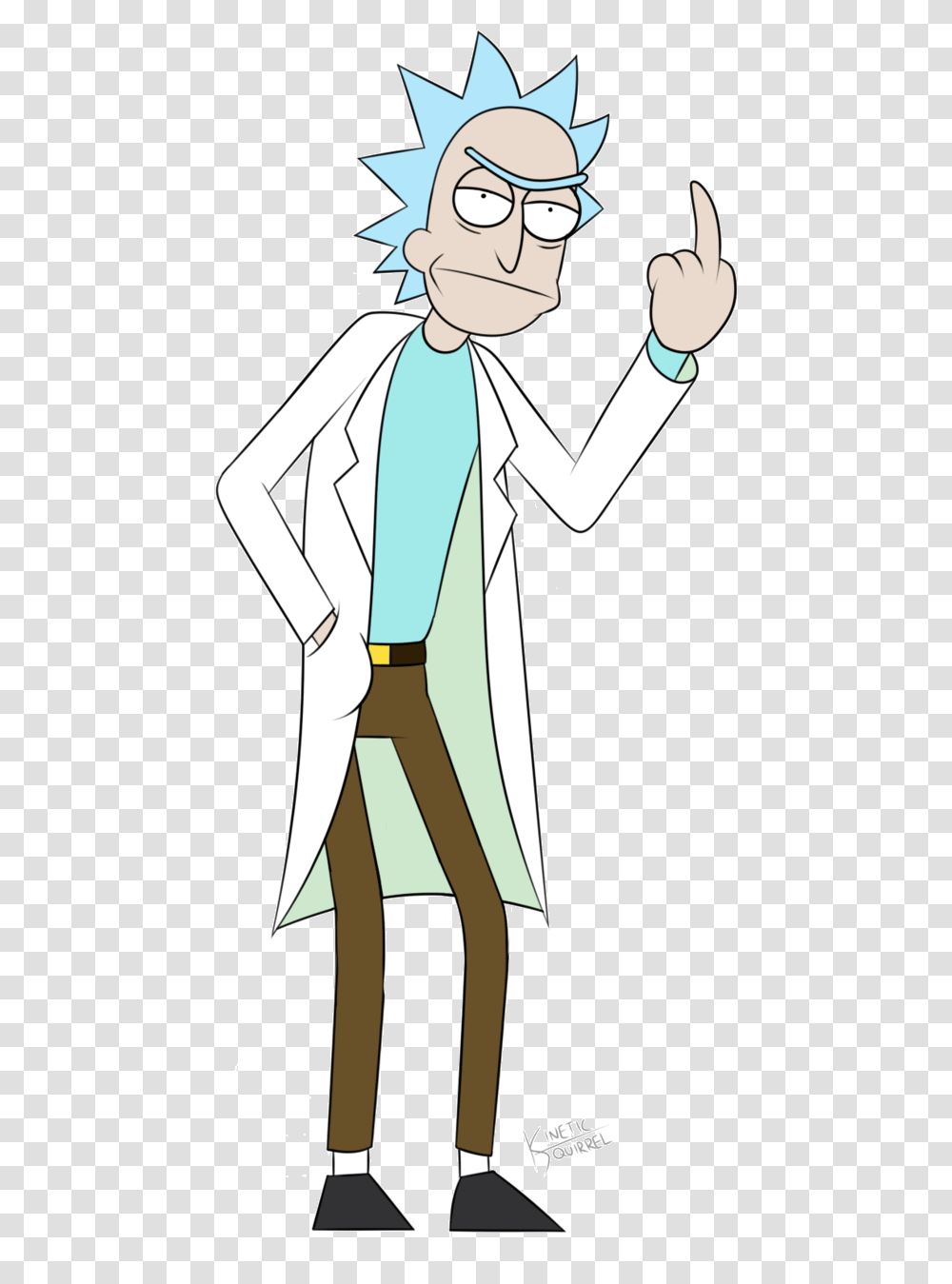 Thumb Image Gif Rick And Morty, Coat, Person, Sleeve Transparent Png