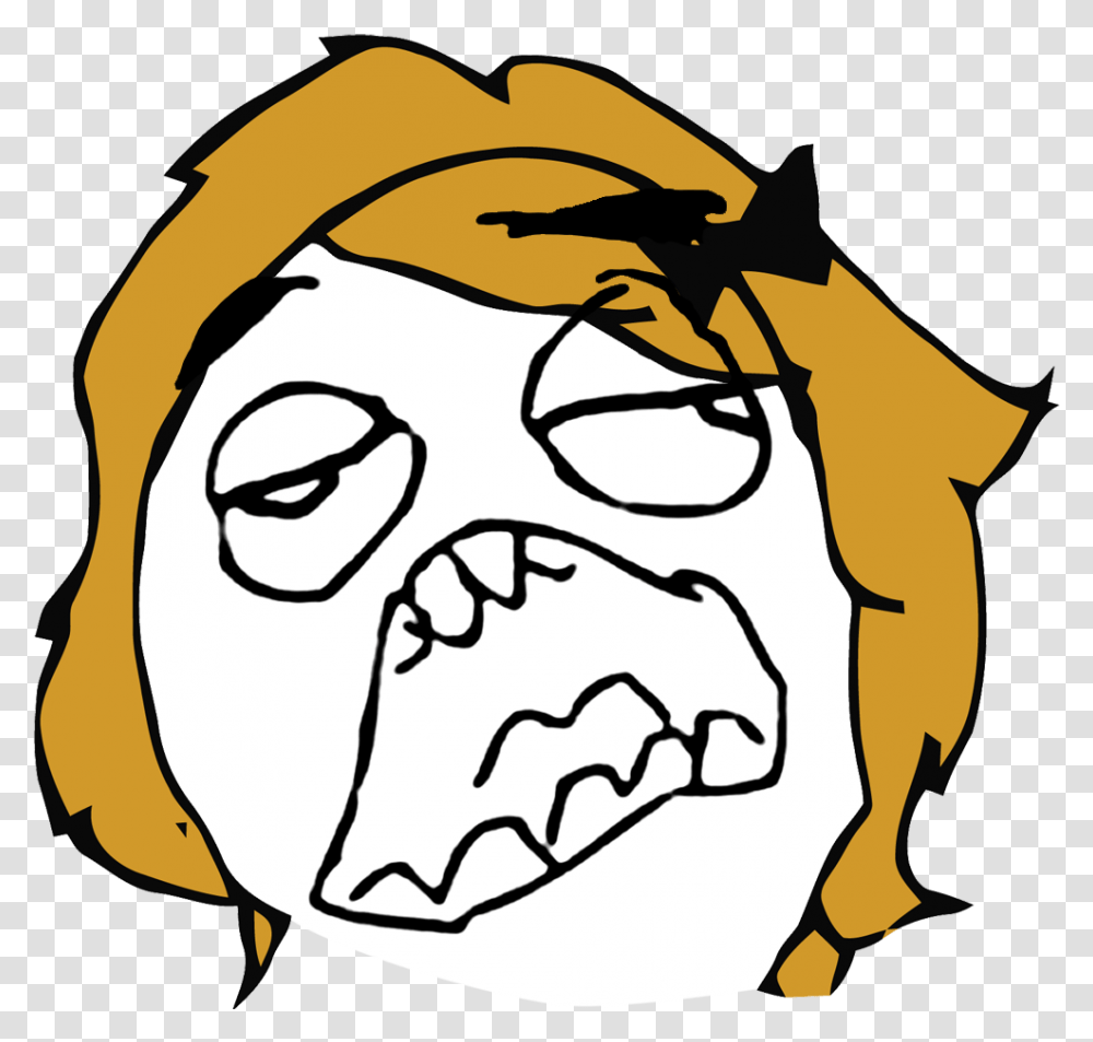 Thumb Image Girl Meme Face, Head, Drawing, Doodle Transparent Png