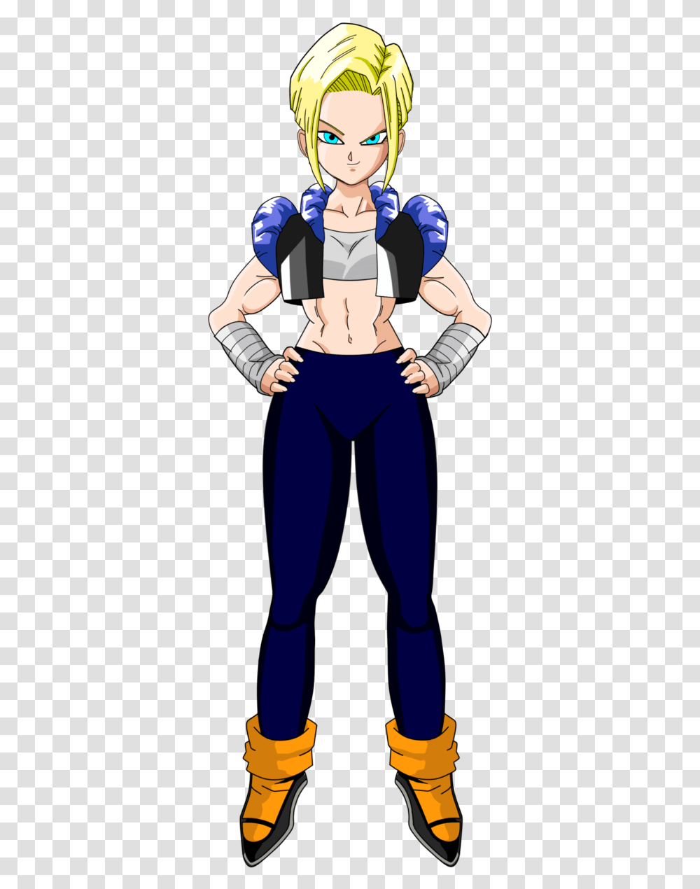 Thumb Image Goku And Android 18 Fusion, Person, Face, Performer Transparent Png