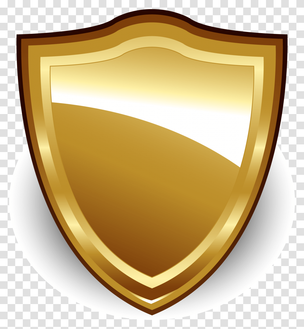 Thumb Image Golden Shield Vector, Armor, Tape Transparent Png