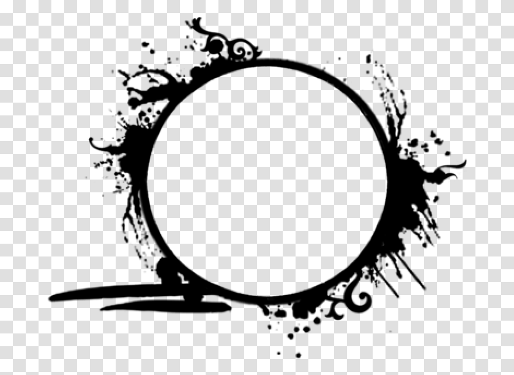 Thumb Image Grunge Circle Frame, Outdoors, Nature, Eclipse, Astronomy Transparent Png