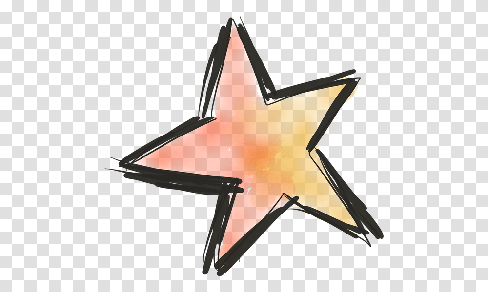 Thumb Image Hand Drawn Star, Star Symbol, Airplane, Aircraft Transparent Png
