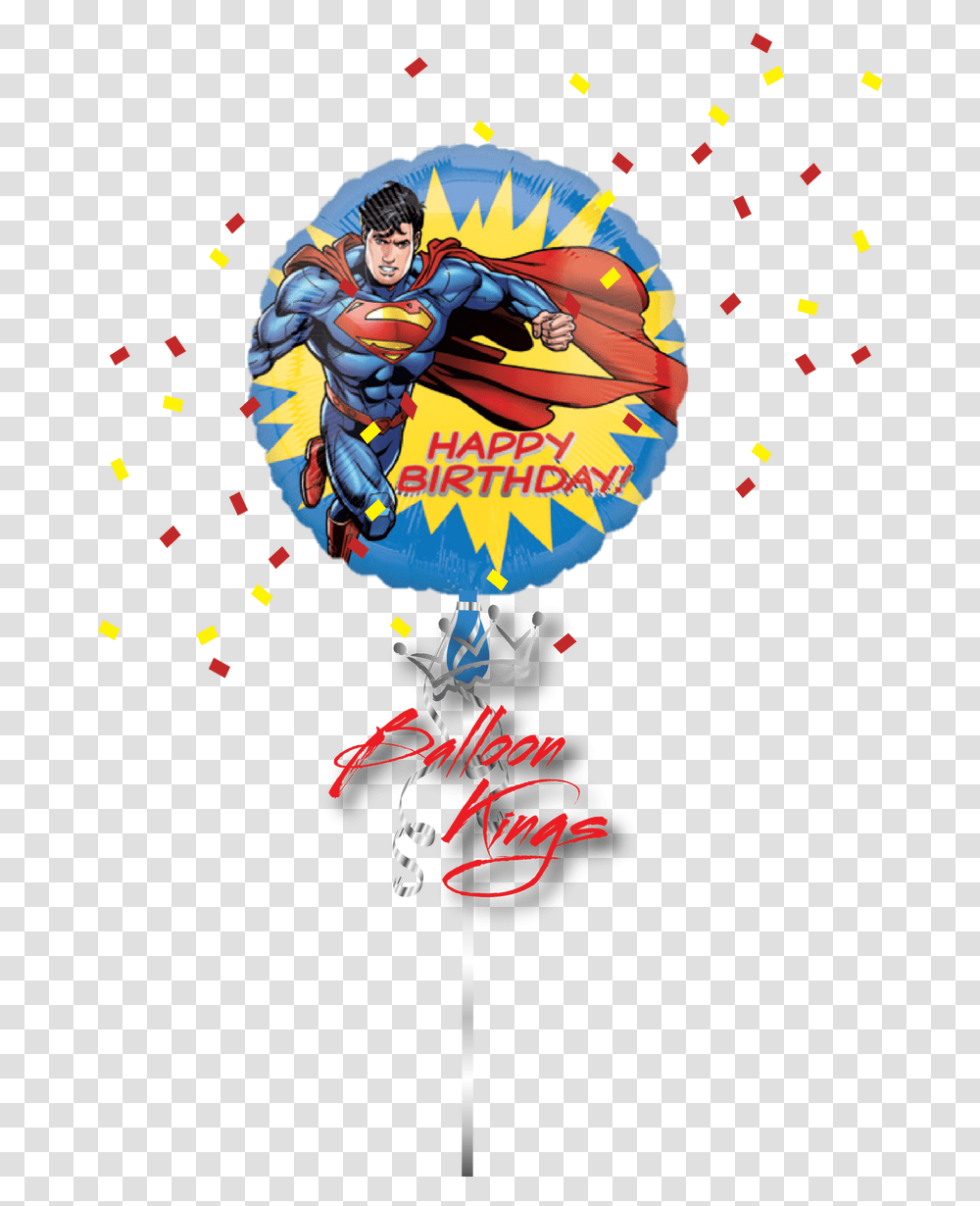 Thumb Image Happy Birthday Decor Superman, Paper, Person, Human, Toy Transparent Png