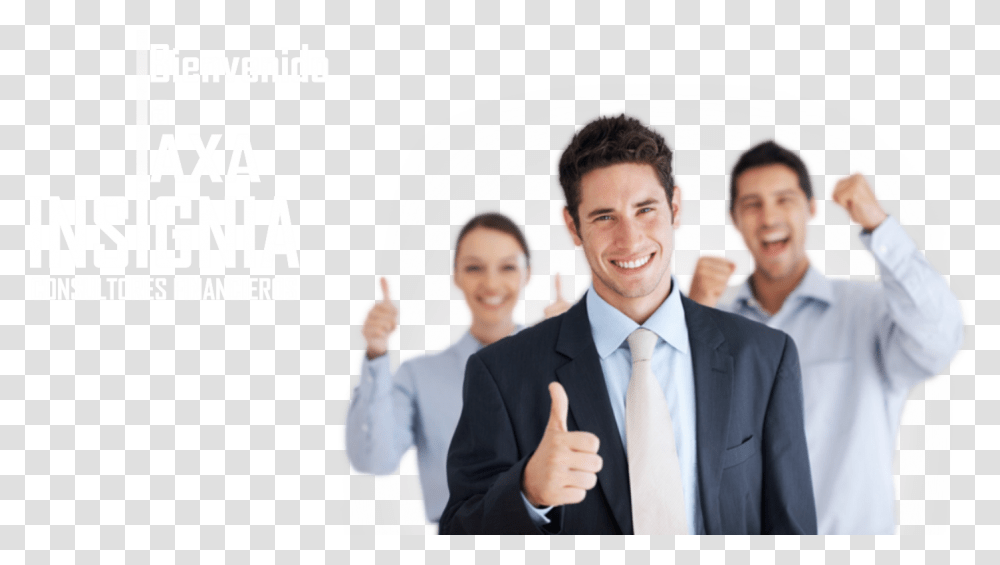 Thumb Image Happy Business People, Tie, Suit, Thumbs Up Transparent Png