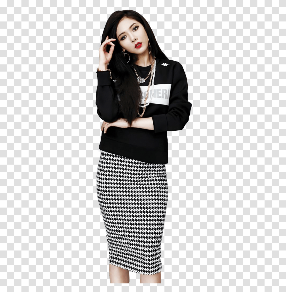 Thumb Image Hyuna, Person, Skirt, Accessories Transparent Png