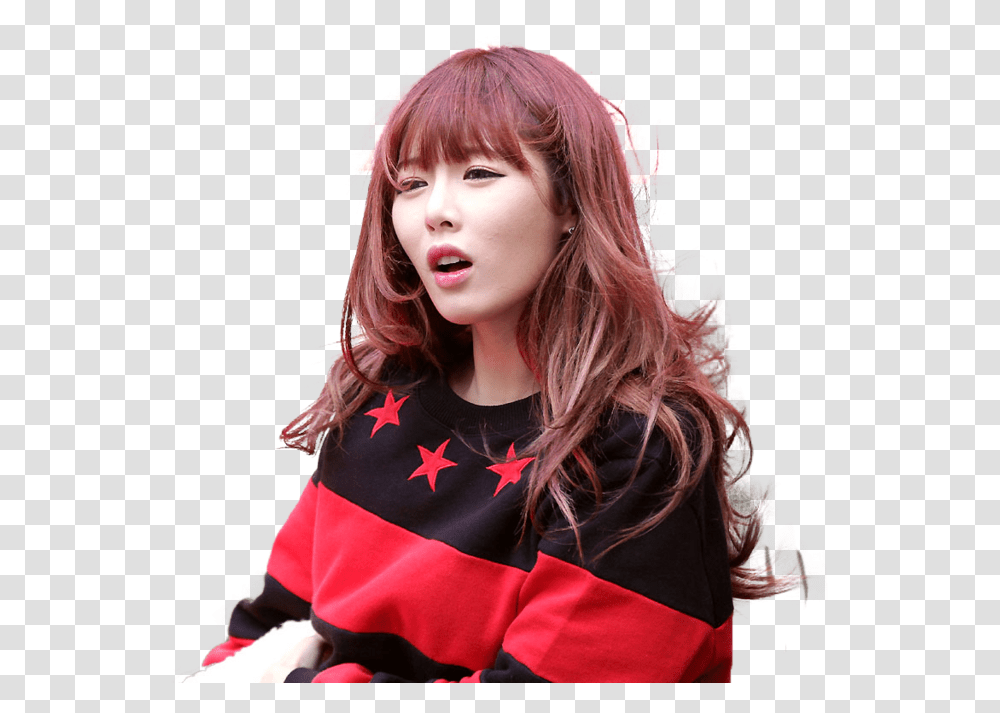 Thumb Image Hyuna Red Hair, Person, Costume, Sleeve Transparent Png