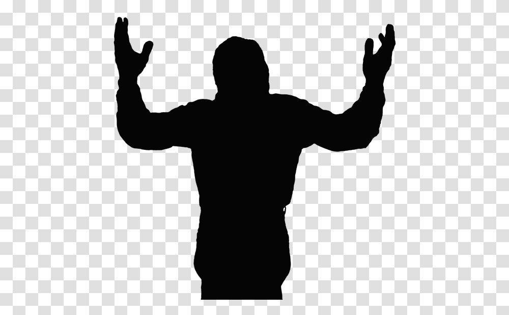 Thumb Image Jazz Hands Silhouette, Back, Person, Human Transparent Png