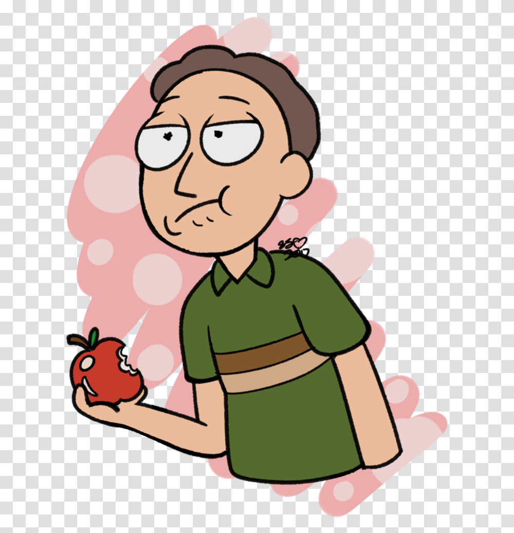 Thumb Image Jerry Rick And Morty Fanart, Elf, Face Transparent Png