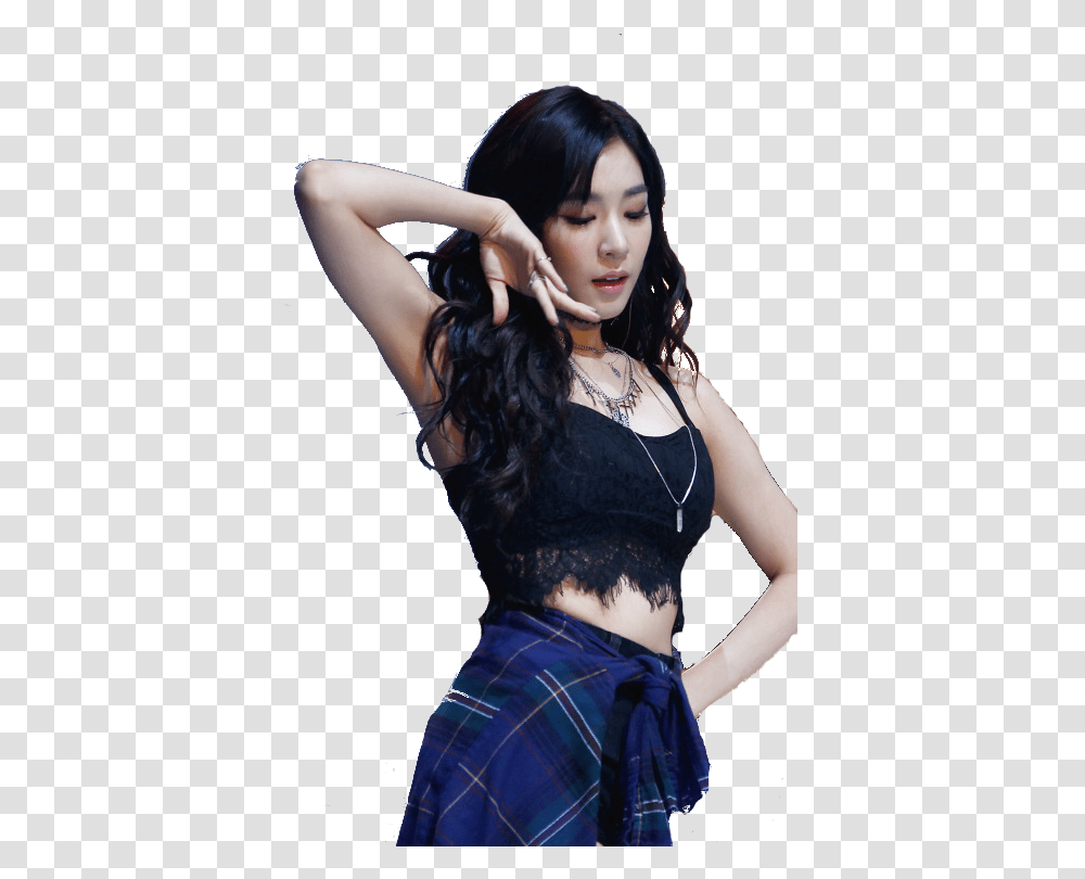 Thumb Image K Idol Black Stage Outfit, Apparel, Person, Human Transparent Png
