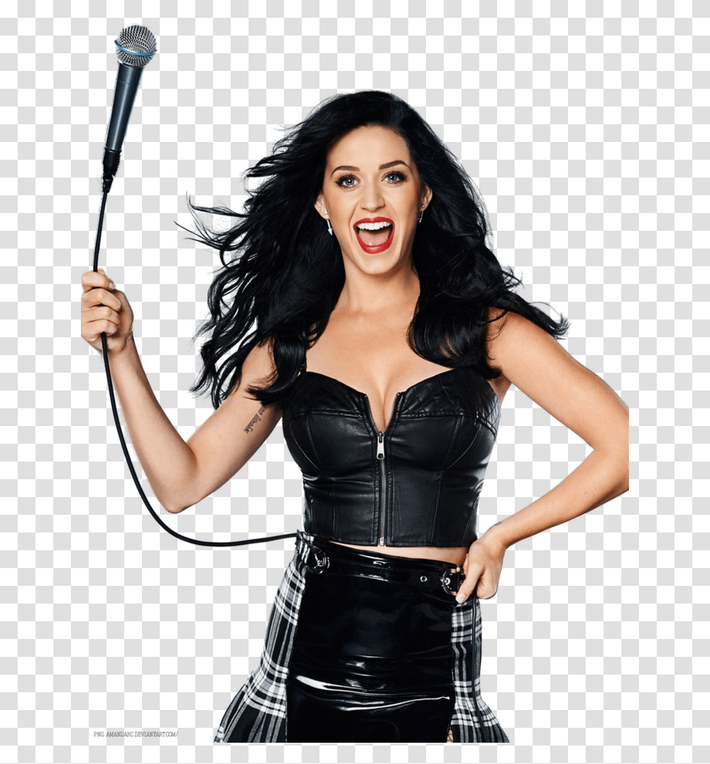 Thumb Image Katy Perry Leather, Apparel, Person, Human Transparent Png