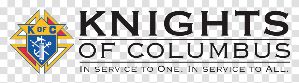 Thumb Image Knights Of Columbus In Service To One, Word, Alphabet, Number Transparent Png