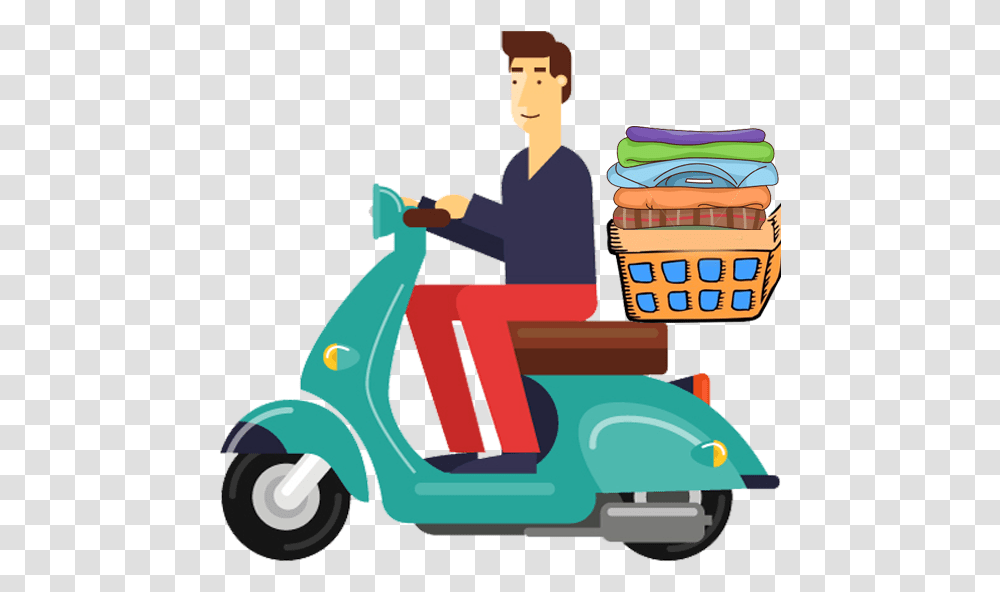 Thumb Image Laundry Delivery Icon, Vehicle, Transportation, Motor Scooter, Motorcycle Transparent Png