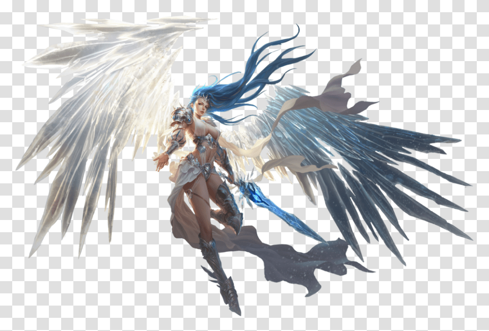 Thumb Image League Of Angels Glacia, Bird, Animal, Archangel Transparent Png