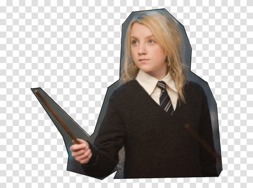 Thumb Image Luna Lovegood In The Order Of The Phoenix, Tie, Accessories, Person Transparent Png