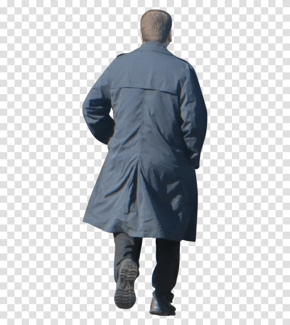 Thumb Image Man Walking Away, Apparel, Coat, Sleeve Transparent Png