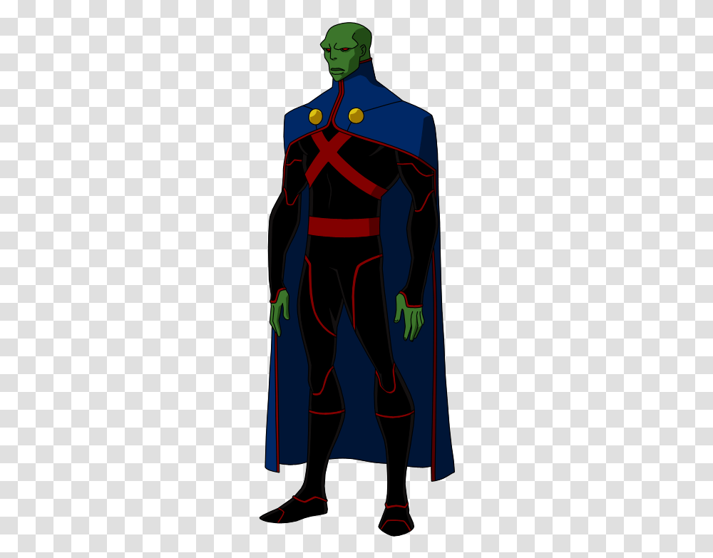 Thumb Image Martian Manhunter Young Justice, Person, Costume, Sleeve Transparent Png