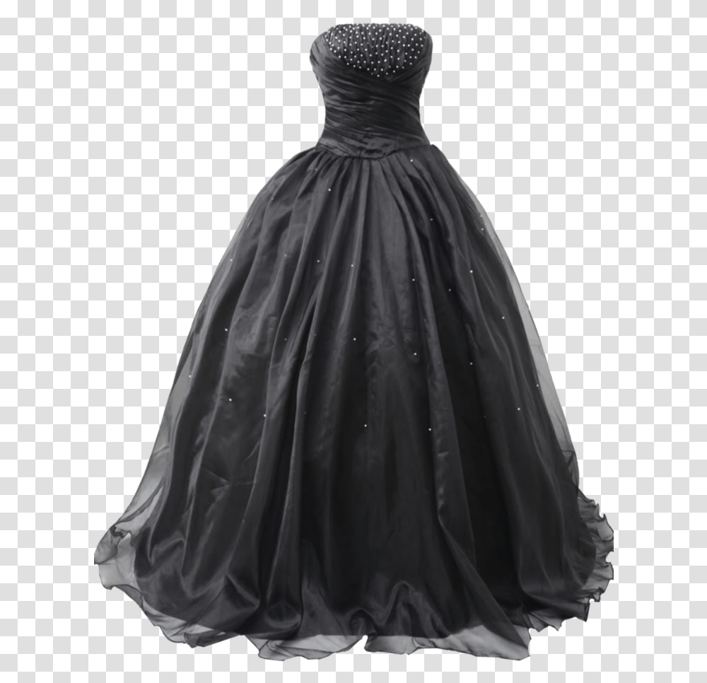 Thumb Image Masquerade Ball Black Ball Gown Wedding Dresses, Apparel, Female, Person Transparent Png