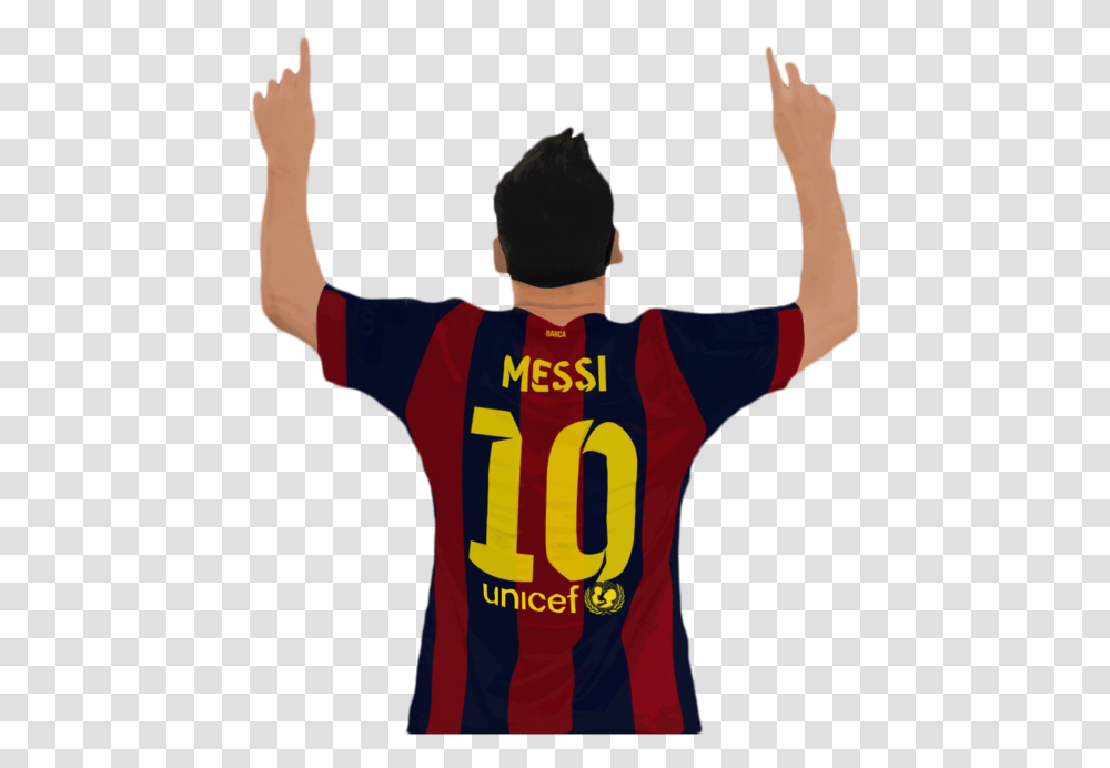 Thumb Image Messi Celebration White Background, Apparel, Shirt, Person Transparent Png