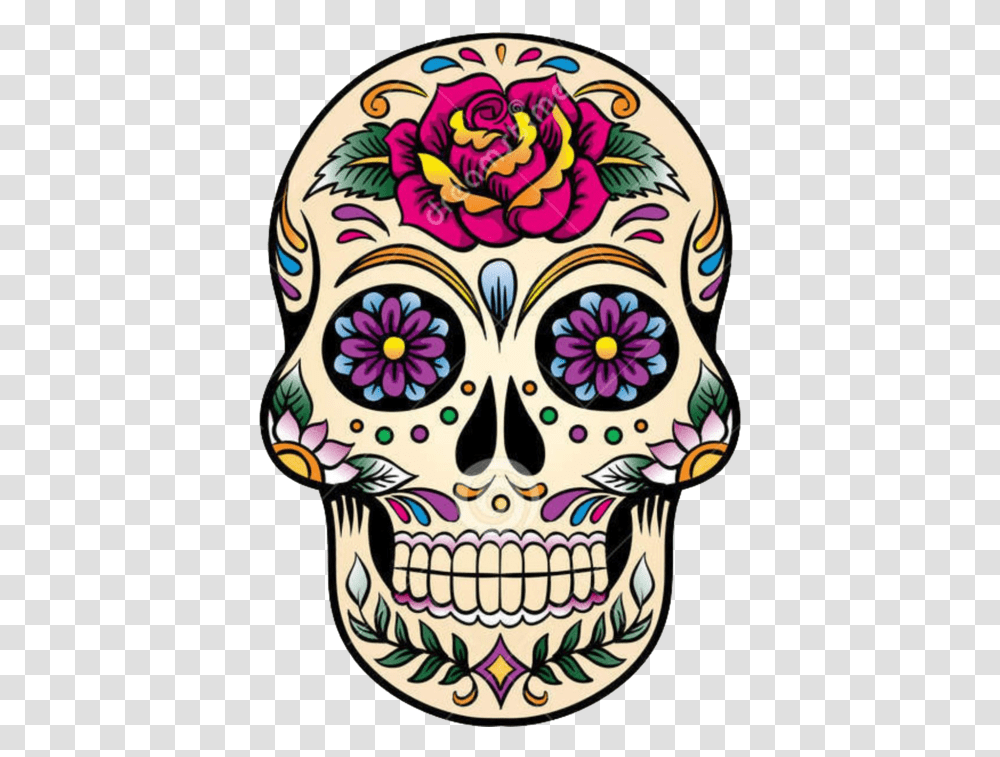 Thumb Image Mexico Day Of The Dead Skulls, Doodle, Drawing, Floral Design Transparent Png