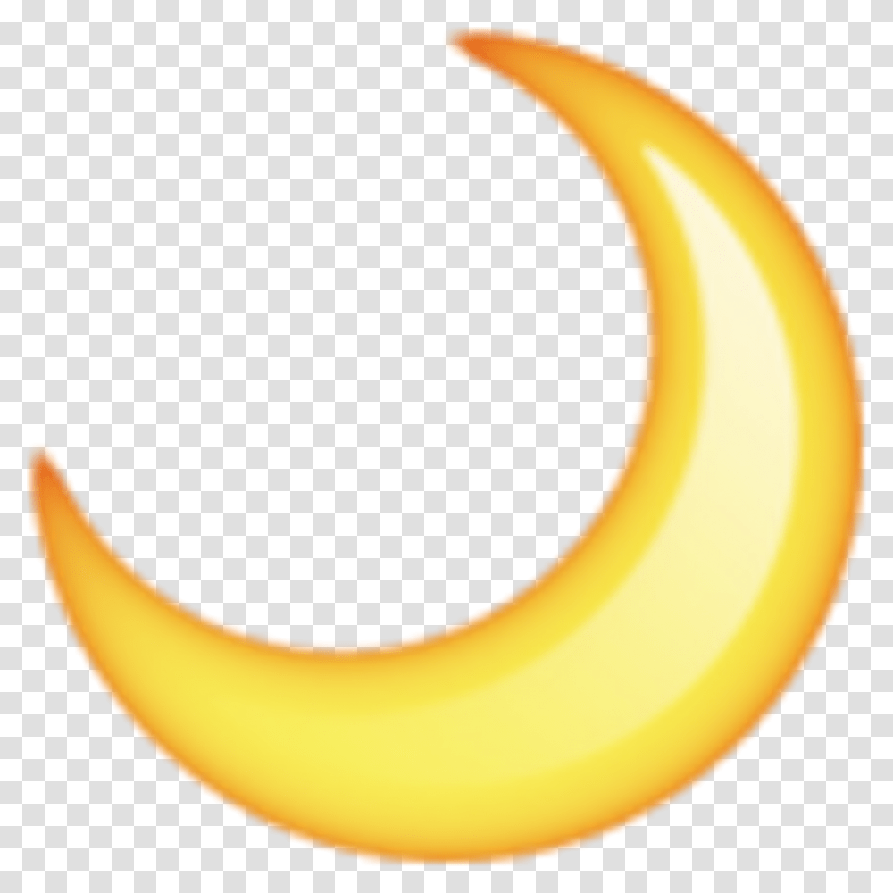 Thumb Image Moon Iphone Emoji, Plant, Fruit, Food, Banana Transparent Png