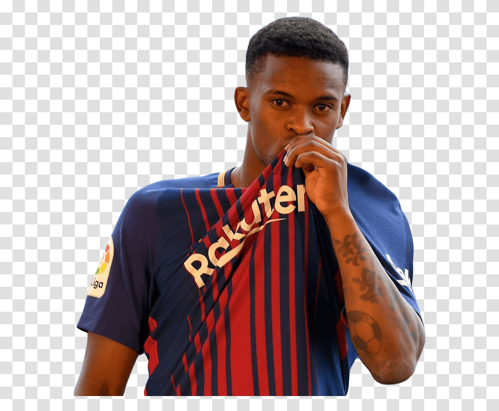 Thumb Image Nelson Semedo Neymar, Person, Skin, Sleeve Transparent Png