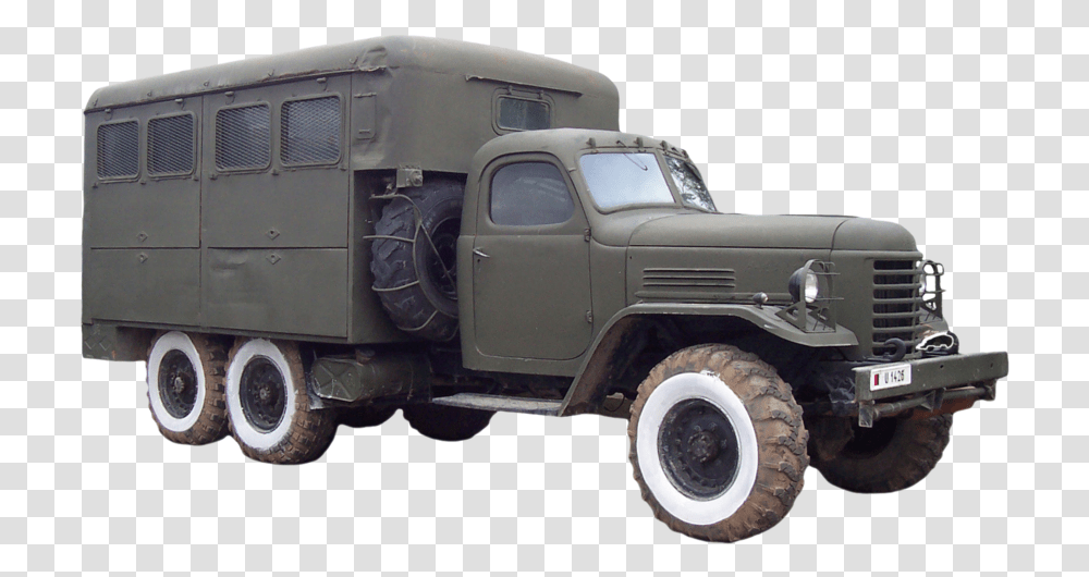 Thumb Image Old Army Truck, Vehicle, Transportation, Wheel, Machine Transparent Png