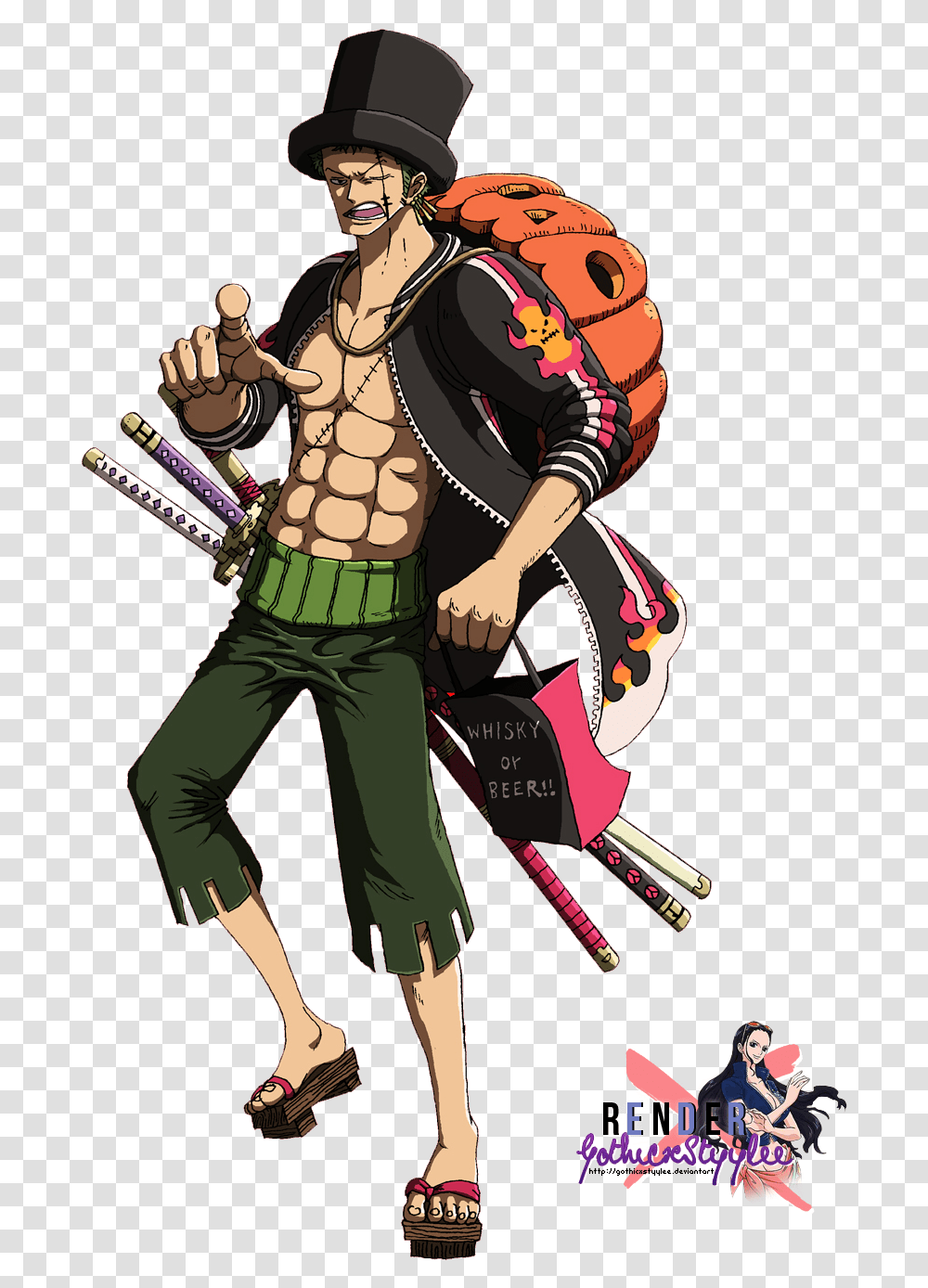 Thumb Image One Piece Halloween Zoro, Person, Human, People, Book Transparent Png