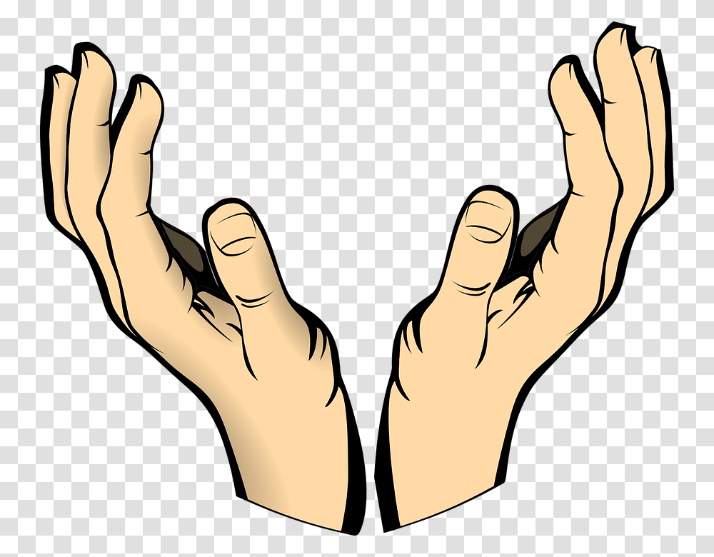 Thumb Image Open Hands Clipart, Person, Human, Finger, Wrist Transparent Png
