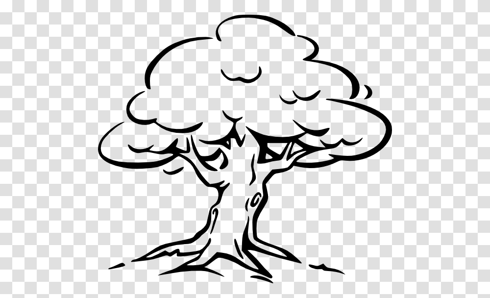 Thumb Image Outline Picture Of Trees, Plant, Stencil, Drawing Transparent Png