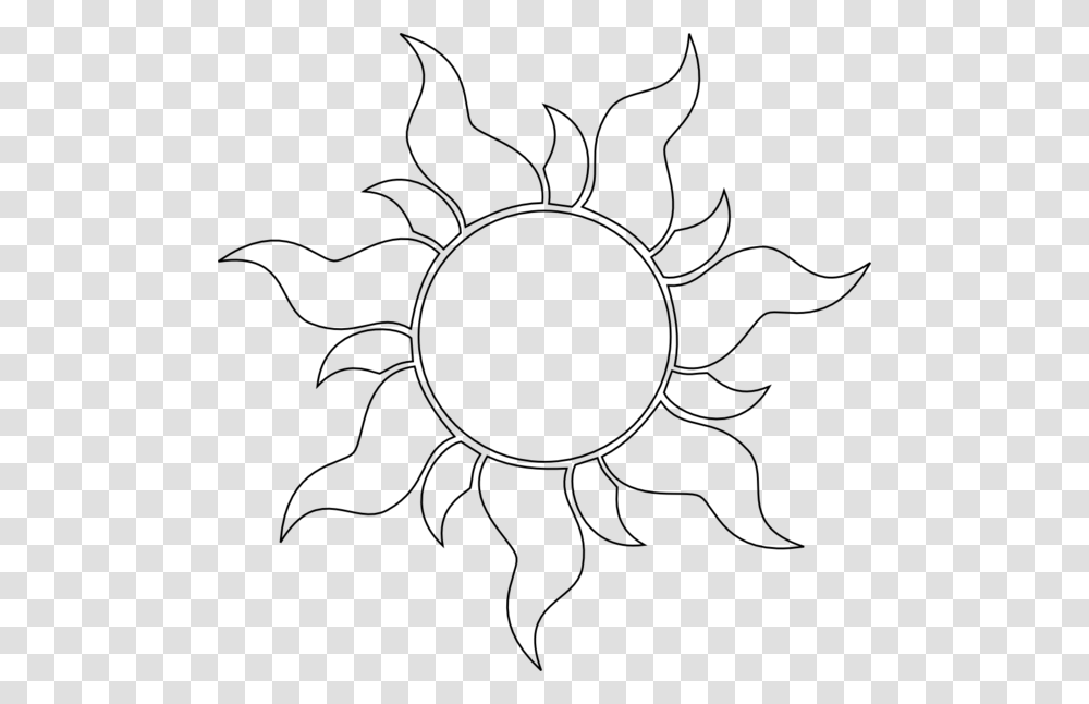 Thumb Image Outline Tangled Sun, Gray, World Of Warcraft Transparent Png