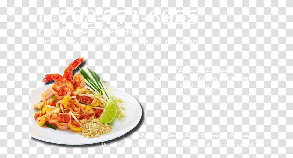 Thumb Image Pad Thai Thai Food, Noodle, Pasta, Advertisement, Poster Transparent Png
