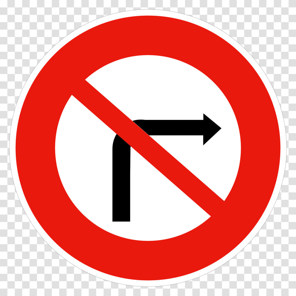 Thumb Image Panneau Interdiction De Tourner Gauche, Road Sign, Stopsign Transparent Png