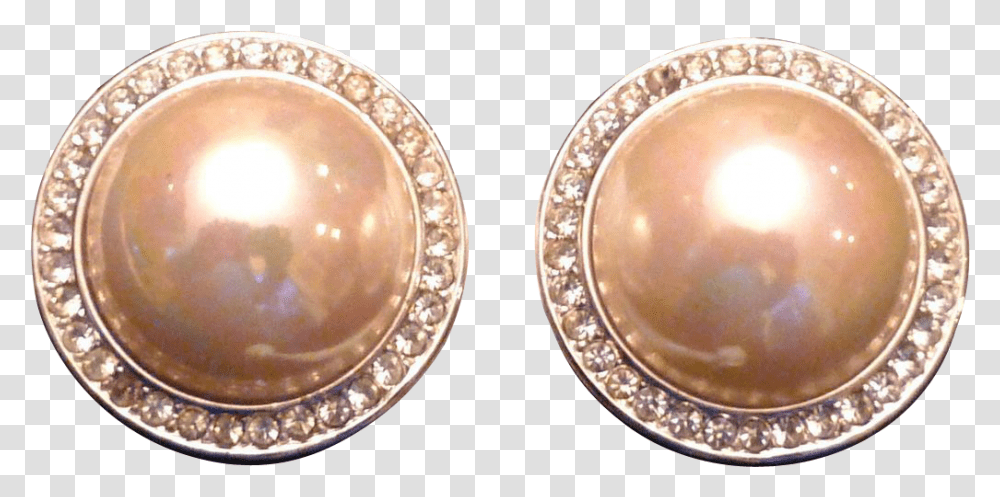 Thumb Image Pearl With Rhinestone, Jewelry, Accessories, Accessory, Earring Transparent Png