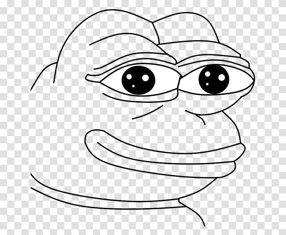 Thumb Image Pepe Happy Black And White Transparent Png