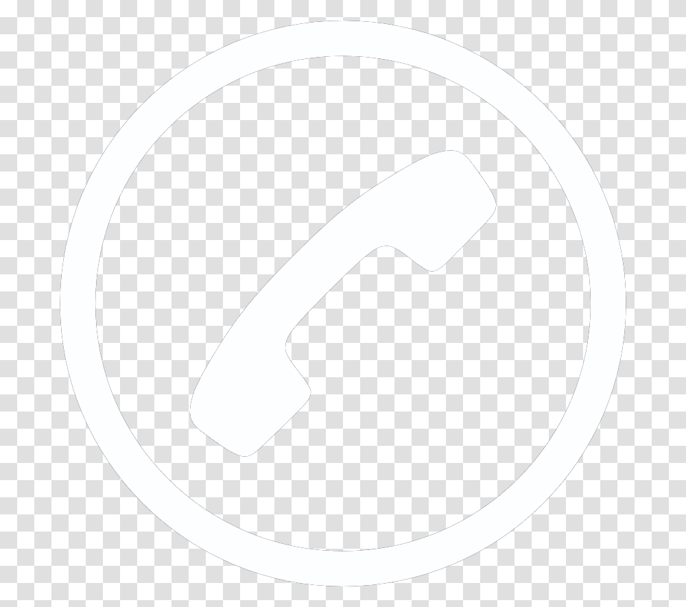 Thumb Image Phone Call Icon White, Logo, Trademark Transparent Png