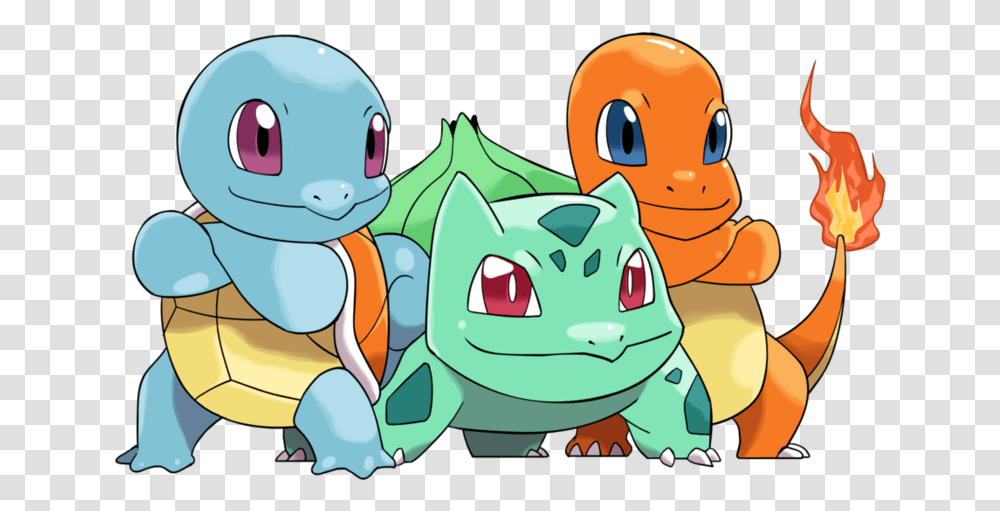 Thumb Image Pokemon Kanto Starters, Drawing, Doodle, Green Transparent Png