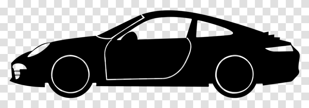 Thumb Image Porsche 911 Car Silhouette, Gray, World Of Warcraft Transparent Png