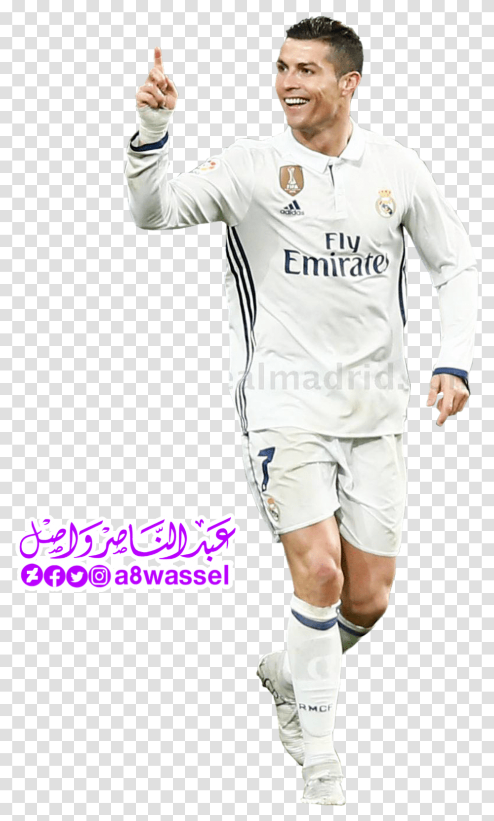 Thumb Image Real Madrid Ronaldo, Person, Shirt, Sphere Transparent Png