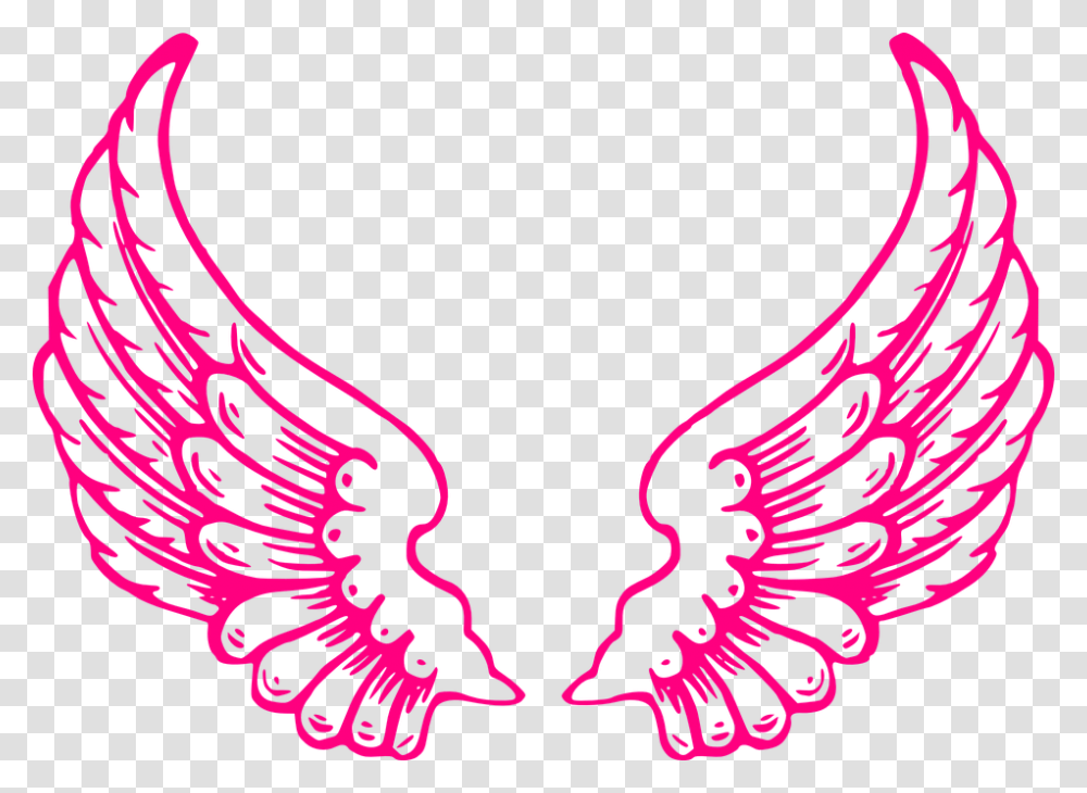 Thumb Image Red Angel Wings Clipart, Emblem, Smoke Pipe, Purple Transparent Png
