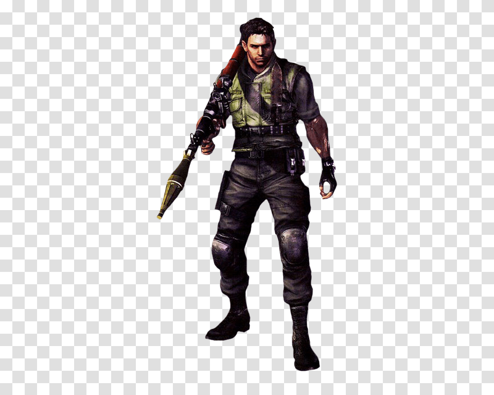 Thumb Image Resident Evil 5 Chris Stars, Person, Face, Weapon, Female Transparent Png