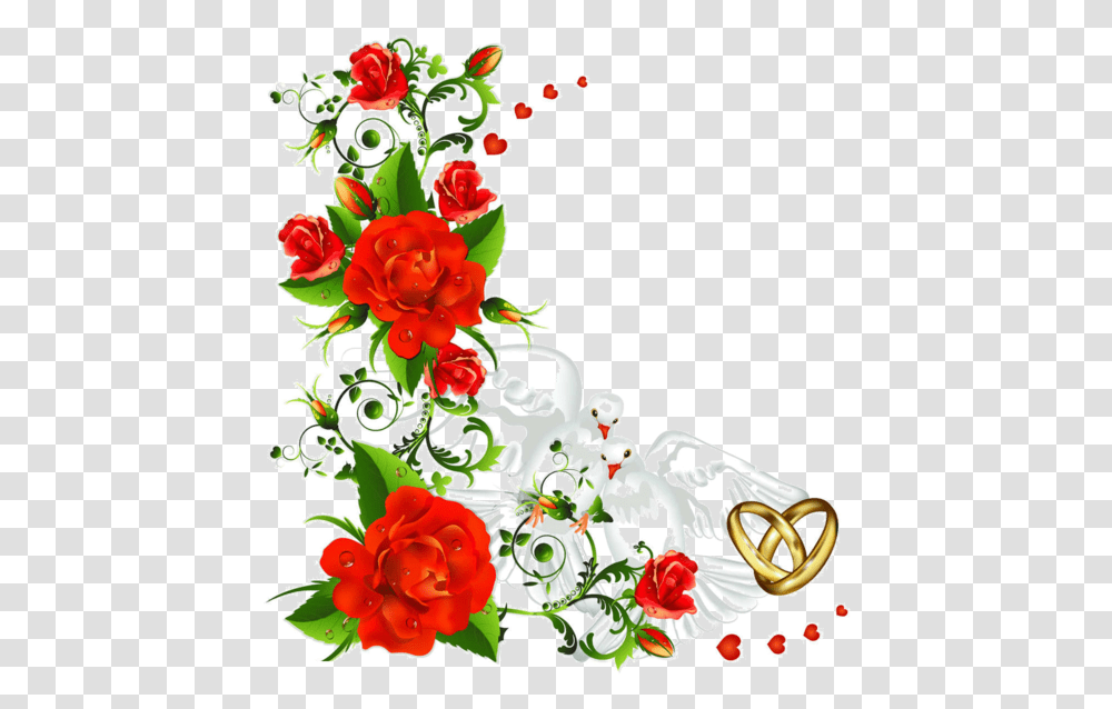 Thumb Image Rose Flower Border Hd, Floral Design, Pattern Transparent Png