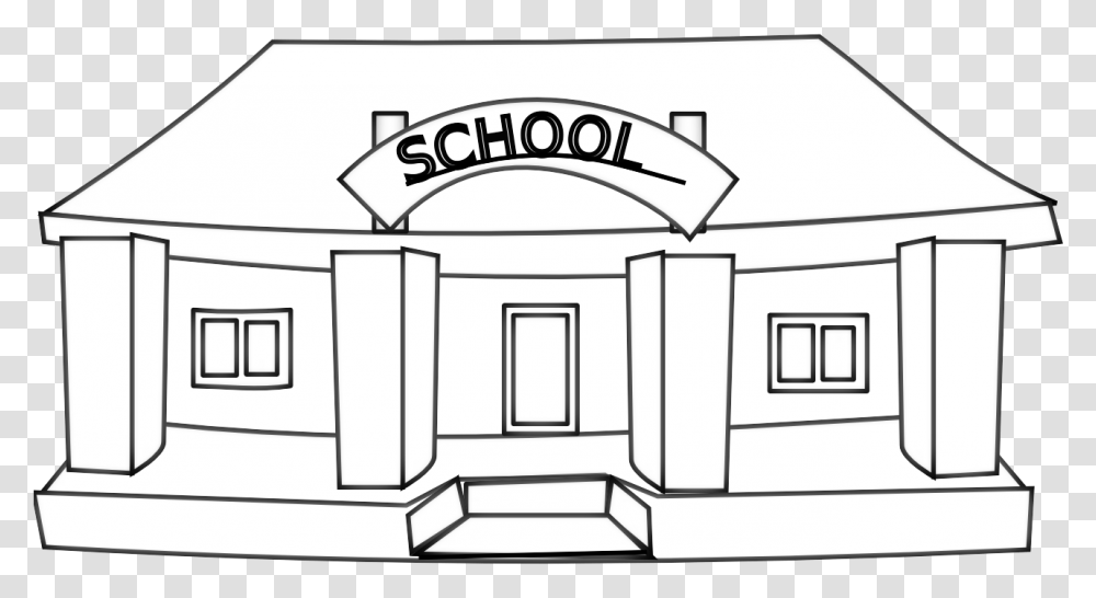 Thumb Image School Building Clipart Black And White, Interior Design, Indoors, Architecture, Mailbox Transparent Png
