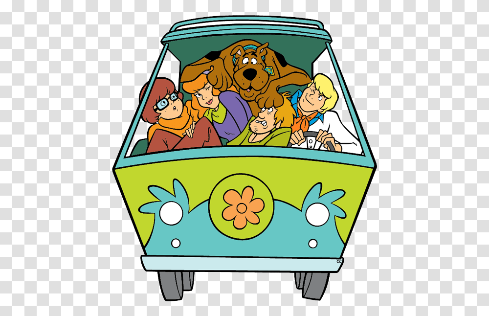 Thumb Image Scooby Doo Mystery Machine, Vehicle, Transportation, Van, Label Transparent Png